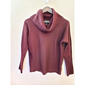Nanette Lepore 100% Extra Fine Merino Wool Cowl Neck Sweater  size L